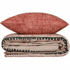Parure de Couette BigBuy Home — 220x240 cm, Coton 100%, Rouge Intense