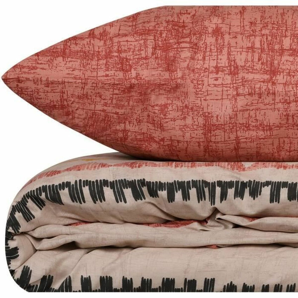 Parure de Couette BigBuy Home — 220x240 cm, Coton 100%, Rouge Intense