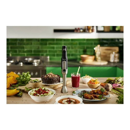 Mixeur Plongeant Philips 800W - Blender à Main en Acier Inoxydable avec Bol 500ml