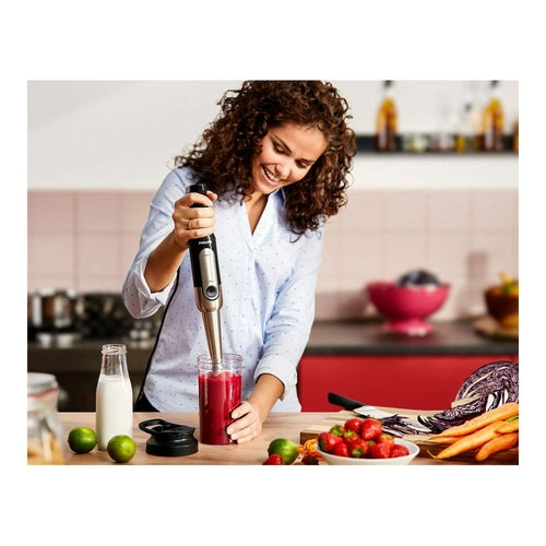 Mixeur Plongeant Philips 800W - Blender à Main en Acier Inoxydable avec Bol 500ml