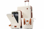 4-Piece Luggage Set with USB Charging Ports - 20" Carry-on