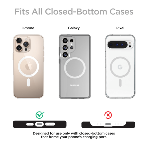 Chaîne Argentée avec Cuir Végan Noir HyperGear