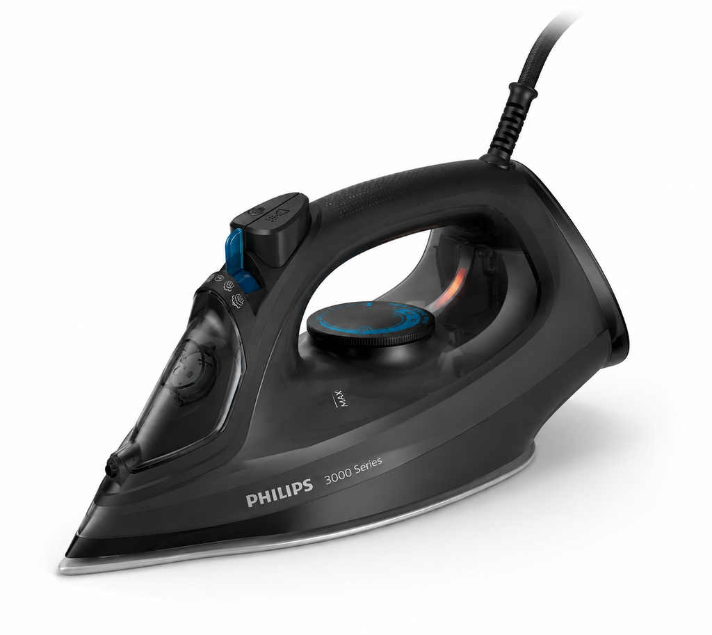 Fer à repasser vapeur Philips Série 3000 DST3041/80 – Semelle Céramique, 300 ml