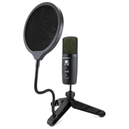 Microphone USB Gaming Emerson EAM-9052 avec LED RGB - Condensateur Professionnel pour Streaming