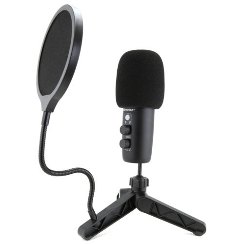 Microphone USB Gaming Emerson EAM-9052 avec LED RGB - Condensateur Professionnel pour Streaming