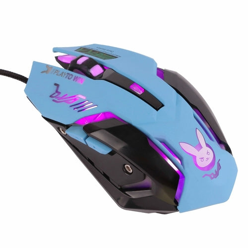 Souris Gaming Filaire USB Ergonomique - 6 Boutons 2400 DPI Noire