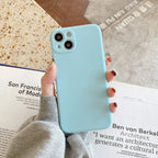 Coque Silicone Liquide Couleur Unie pour iPhone - Protection Premium