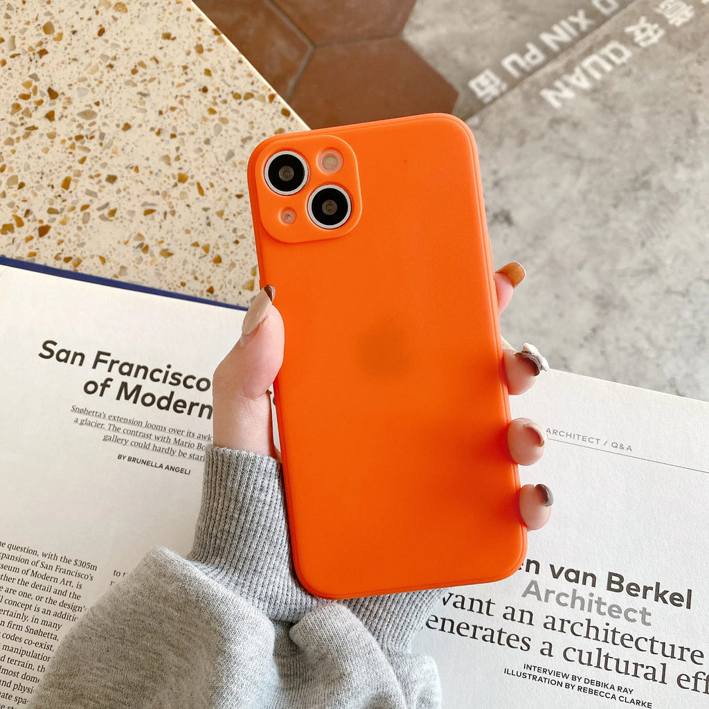 Coque Silicone Liquide Couleur Unie pour iPhone - Protection Premium