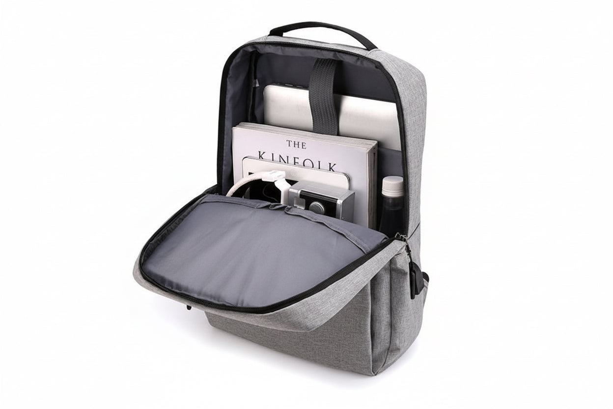 Premium Business Backpack — Nylon, USB Port, 13.3" Compatible