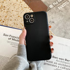 Coque Silicone Liquide Couleur Unie pour iPhone - Protection Premium