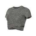 T-Shirt Fitness Femme Court - Yoga Gym Sans Couture Séchage Rapide