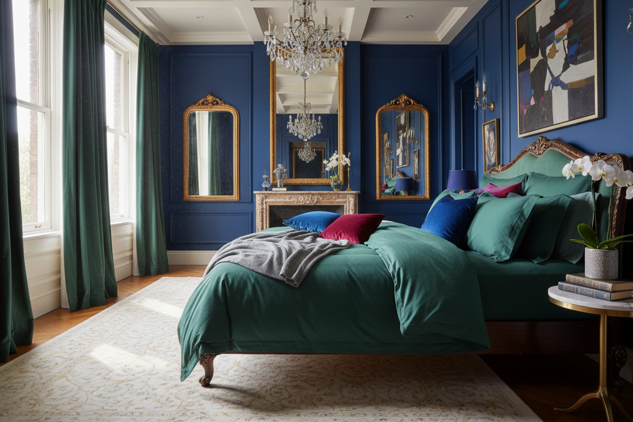 Housse de Couette Percale 100% Coton 80 fils/cm² - 15 Coloris Disponibles