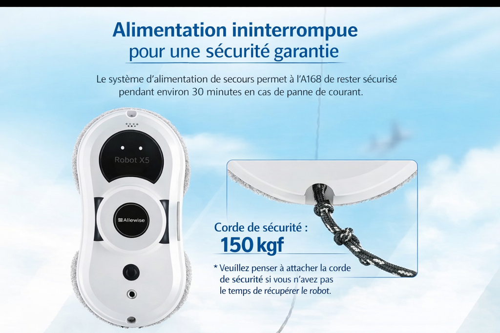Intelligent Window Cleaning Robot A168 – AI Automatic Cleaning