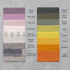 Parure de Lit Lin Naturel Double Face Beige Rayé - Queen