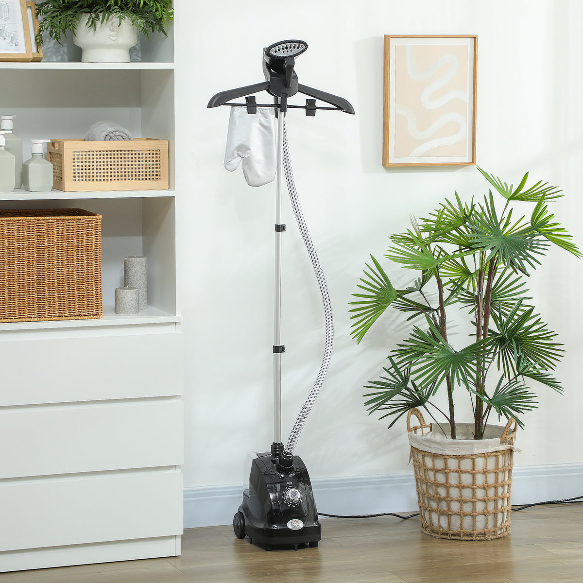 Défroisseur vapeur vertical défroisseur à vêtements 1,4 L 1950 W débit vapeur 30g/min tige telescopique noir