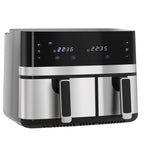 Friteuse à air sans huile, Air Fryer, double compartiment 8,5 L, 2700 W - 8 programmes, température réglable, minuterie