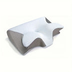 Ergonomic Memory Foam Cervical Pillow - Multi-Position Side/Back/Stomach Sleeping with Shoulder Relaxation