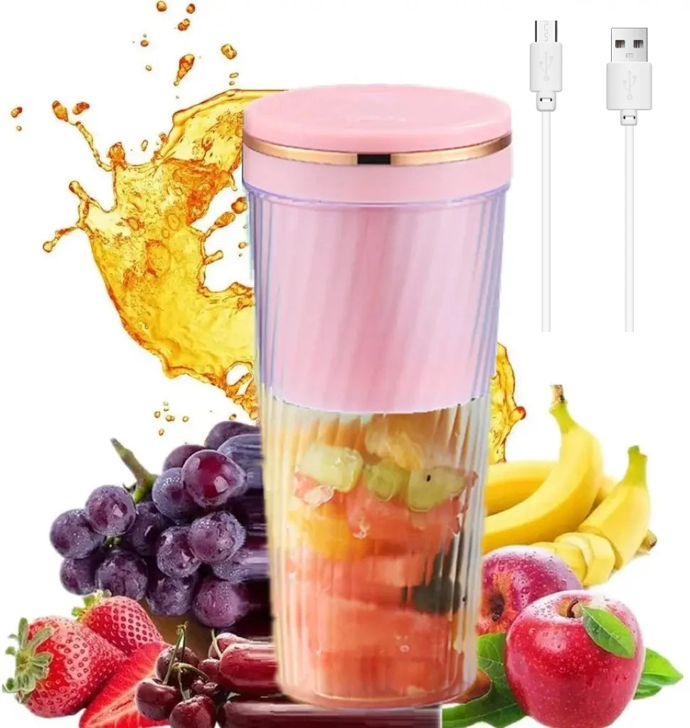 Mini Blender Portable 10 Lames Rechargeable USB - Smoothies et Milkshakes