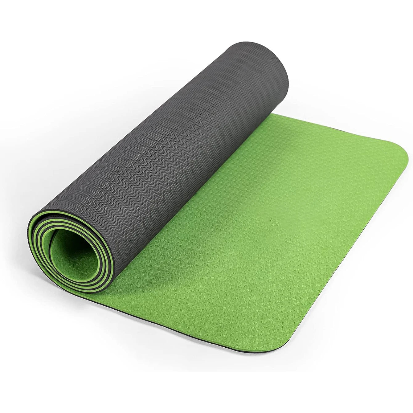 Tapis de Yoga TPE Écologique Antidérapant Double Face avec Sangle - Premium Fitness Pilates