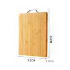 Planche à Découper Bambou Rectangulaire 25cm - Bois Massif Épais Cuisine Fruits Légumes