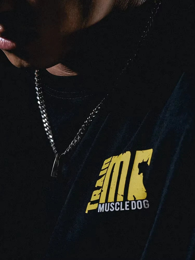 T-Shirt Fitness Homme Muscle Dog - Coupe Ample Respirant