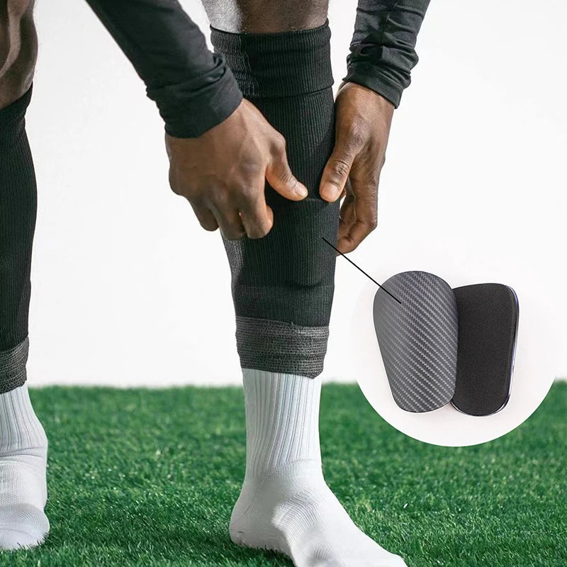 Wear-Resistant, Shock-Absorbing Football Shin Guard, Leg Protector, Lightweight Portable Football Training Shin Board, 1 Pair