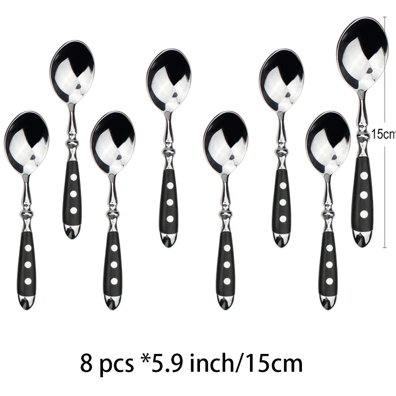 Ensemble de Couteaux à Steak Élégants en Acier Inoxydable