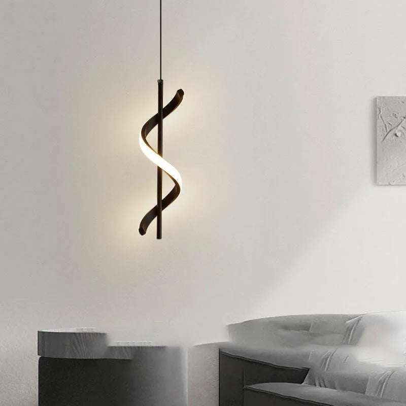 Lustre Minimaliste LED Rotatif – Suspension Acrylique Moderne, Chambre & Salon | DUTRIEUX