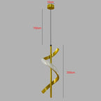 Lustre Minimaliste LED Rotatif – Suspension Acrylique Moderne, Chambre & Salon | DUTRIEUX