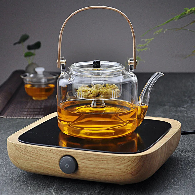 Théière à vapeur en verre