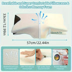 Ergonomic Memory Foam Cervical Pillow - Multi-Position Side/Back/Stomach Sleeping with Shoulder Relaxation