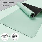 Tapis de Yoga TPE Écologique Antidérapant Double Face avec Sangle - Premium Fitness Pilates