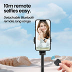 Selfie Stick Trépied Bluetooth Elough — Télécommande Sans Fil, Extensible 36 cm, Compatible iPhone & Android