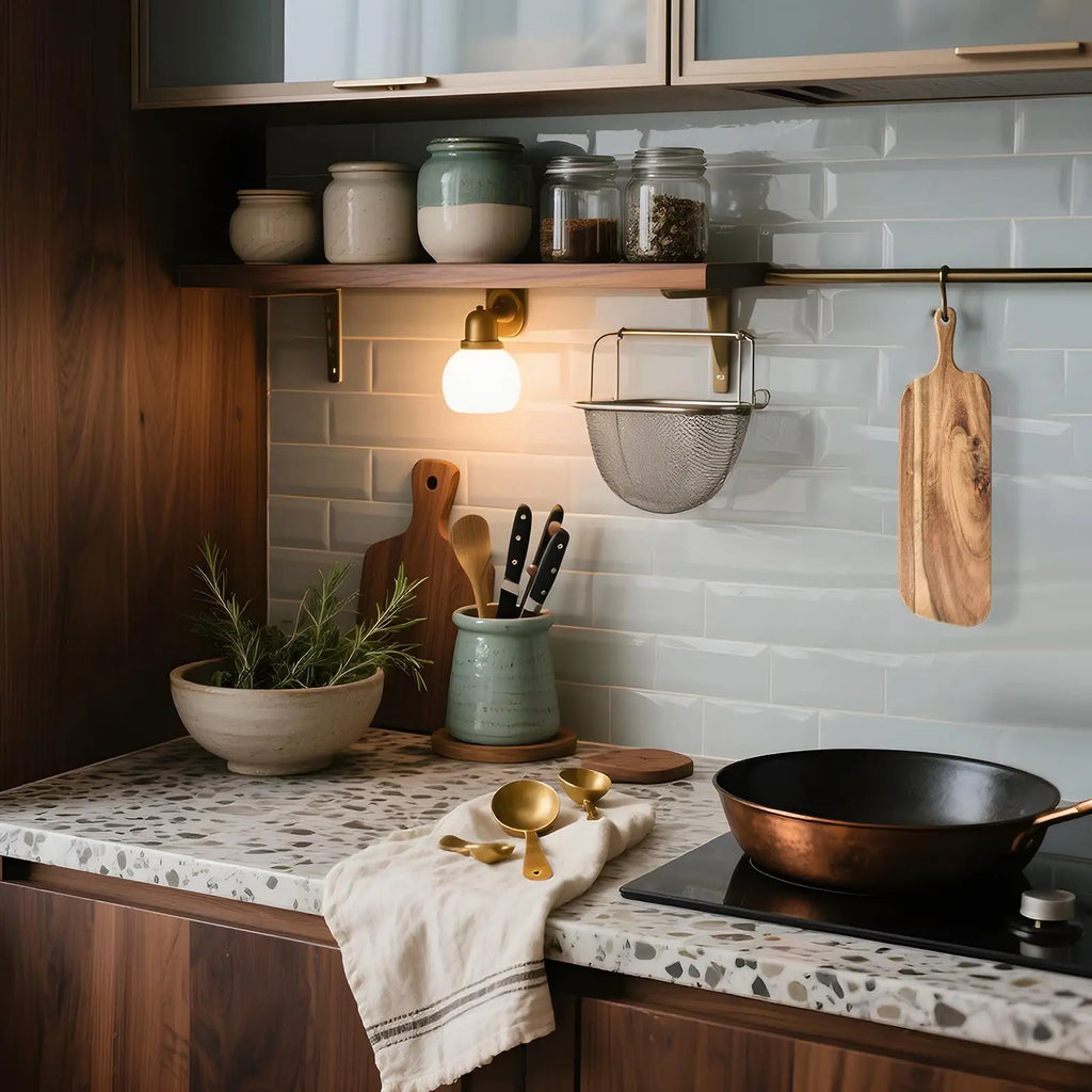 Planche à Découper en Bois Double Face avec Poignée - Plateau de Service