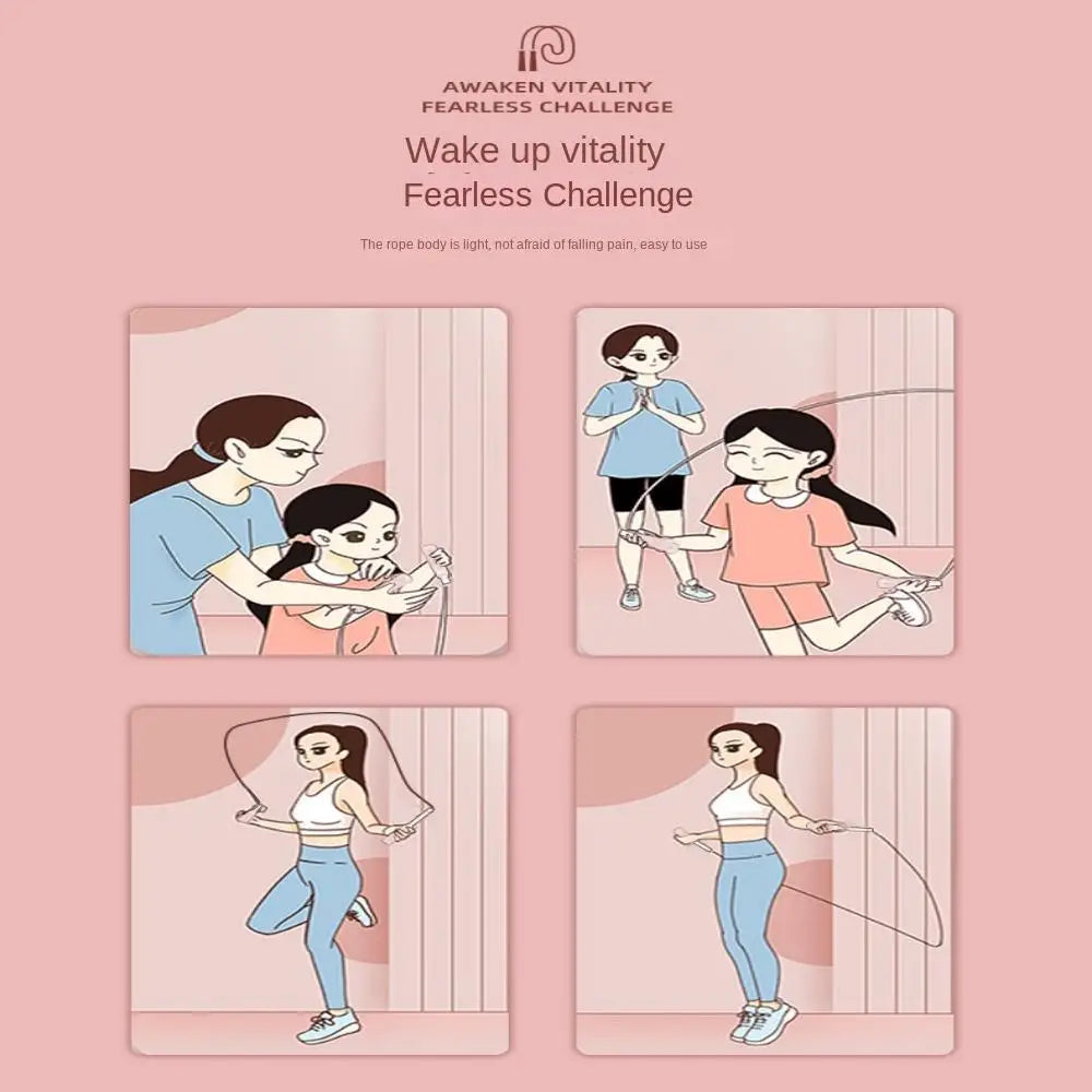 Corde à Sauter Perles Souples Réglable - Anti-Enchevêtrement 280cm