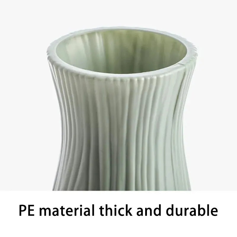 Vase Moderne en Plastique Style Nordique - Panier Décoratif pour Fleurs