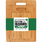 Lot de 3 Planches à Découper en Bambou Naturel - Cuisine Écologique et Durable