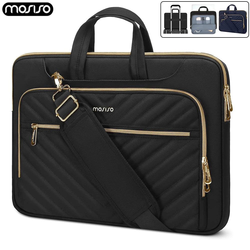 MOSISO - Sacoche Ordinateur Portable 13-16 Pouces MacBook Pro/Air Dell HP - Protection 360°