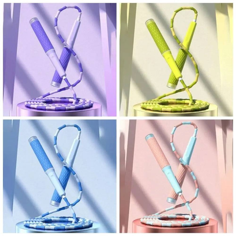 Corde à Sauter Perles Souples Réglable - Anti-Enchevêtrement 280cm