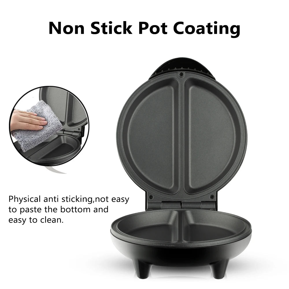 Poêle à Frire Électrique Antiarina de 6.7 Pouces, Machine à Pizzas, Omelette, Barbecue, Crêpes, pour la Maison