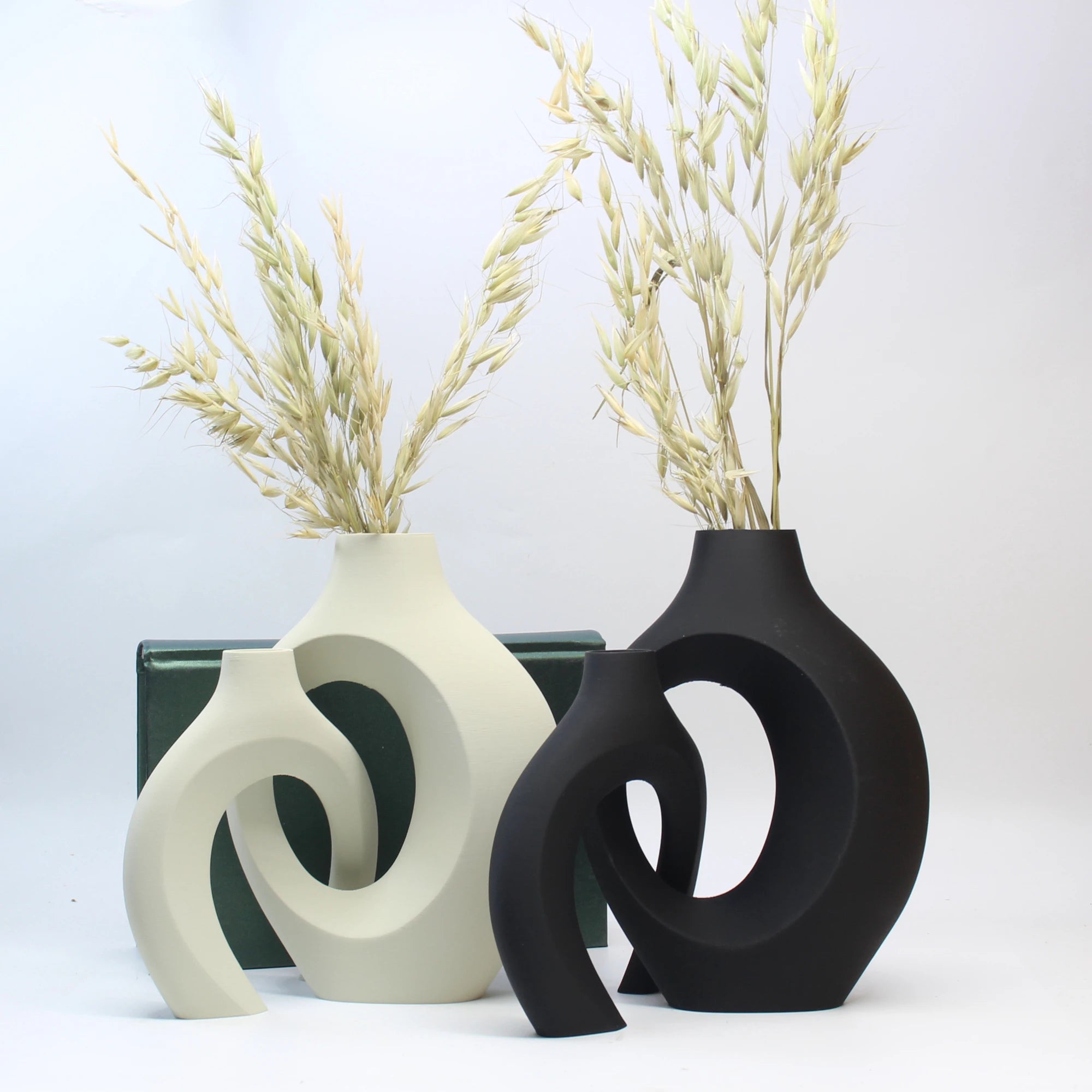 Ensemble de Vases Décoratifs Imprimés 3D – Design Moderne pour Bureau et Entrée