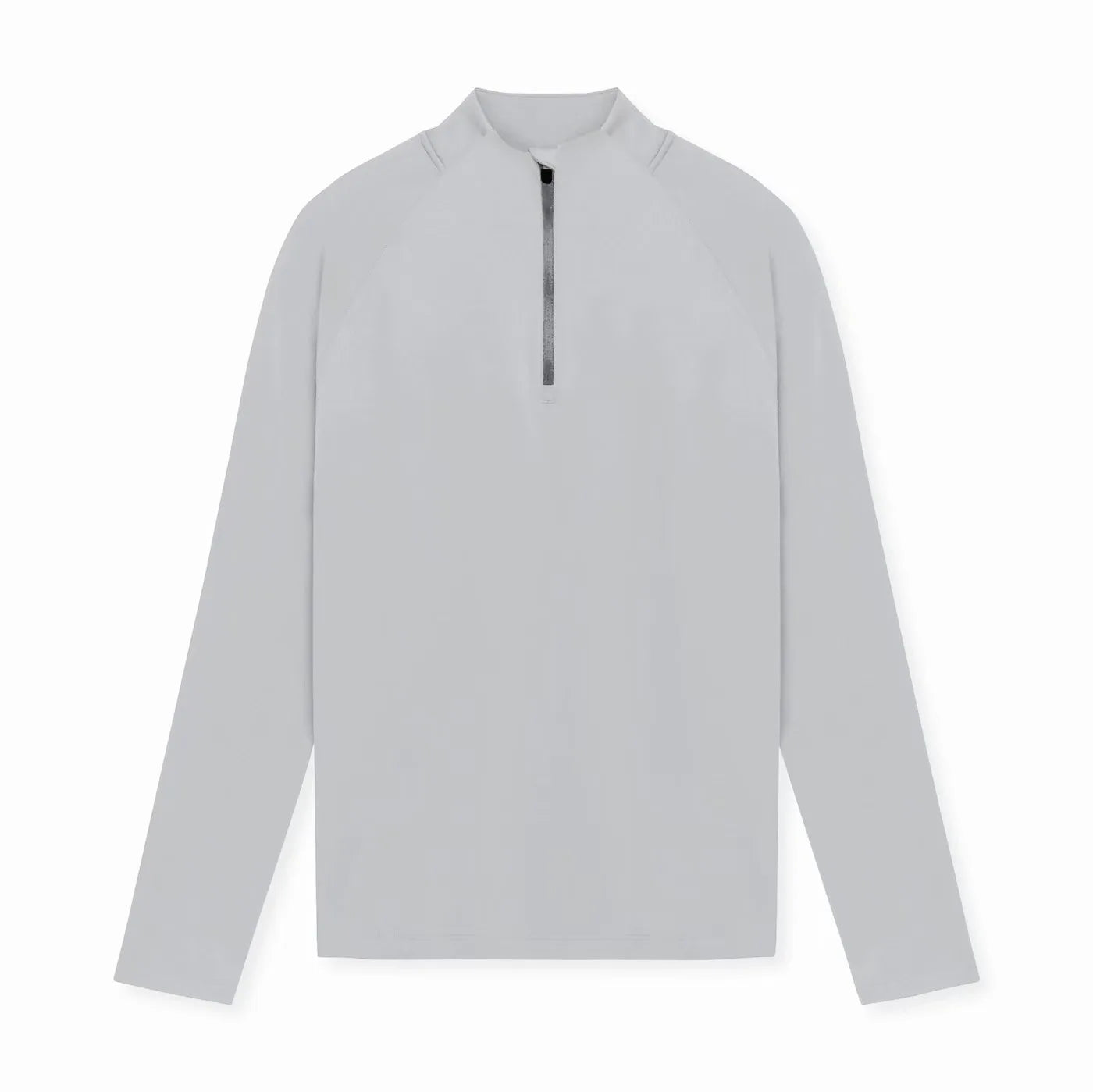 T-Shirt de Compression Sport Homme Manches Longues - Col Montant Demi-Zip pour Running et Fitness