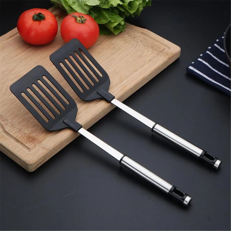 Spatule Tourneur Acier Inoxydable avec Manche Nylon - 32cm