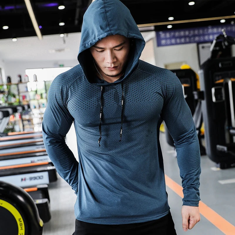 Sweat à Capuche Fitness Homme - Ensemble Sport Jogging Musculation