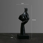 Statue Abstraite en Résine – Sculpture Nordique Penseur, Décoration Bureau & Salon | Art Luxe