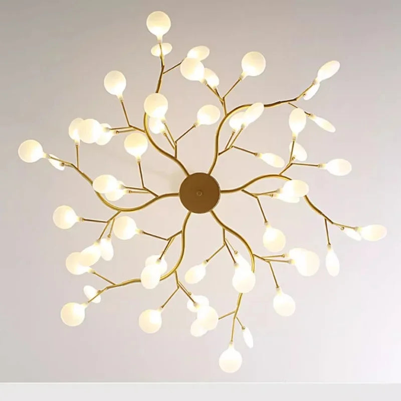 Lustre de plafond à LED nordique, éclairage de branche moderne, lampes suspendues, salon, or, noir, art, décor à la maison, lampes d'intérieur, chaussures