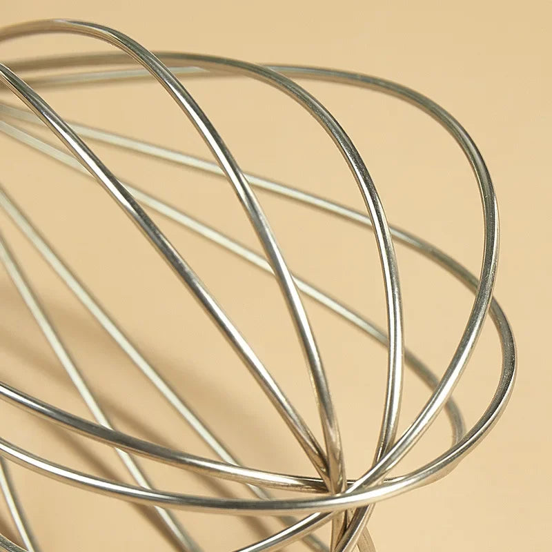 Batteur à Œufs Manuel en Bois - Fouet Traditionnel Cuisine & Pâtisserie