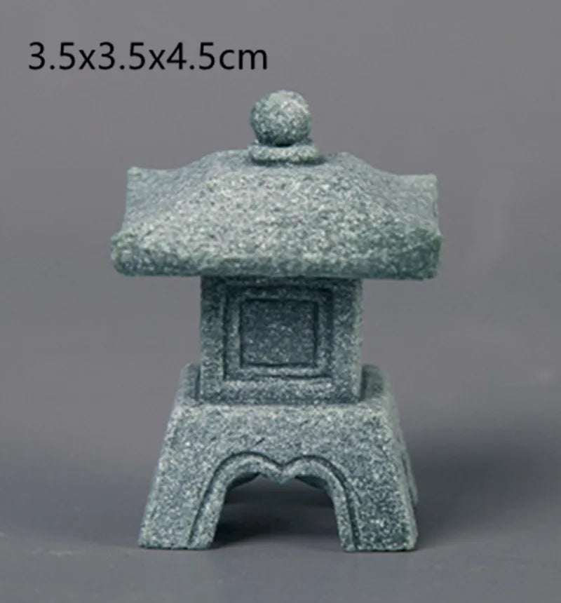 Mini Décoration Zen en Pierre – Paysage Miniature Style Antique, Idéal Bureau & Cérémonie du Thé