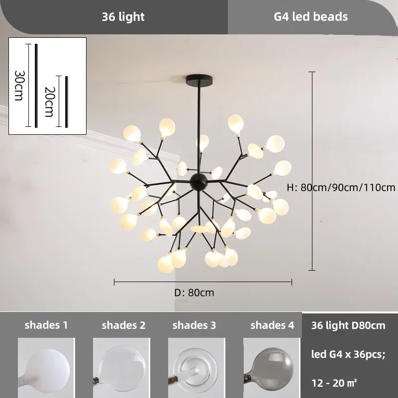 Lustre de plafond à LED nordique, éclairage de branche moderne, lampes suspendues, salon, or, noir, art, décor à la maison, lampes d'intérieur, chaussures