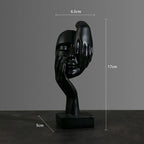 Statue Abstraite en Résine – Sculpture Nordique Penseur, Décoration Bureau & Salon | Art Luxe